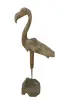  Product image 2 of the product “Flamingo, made from teak root pieces, about 1,10 mtr high-. 2 Parts, metall feet. ”